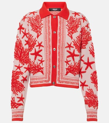 Barocco Sea jacquard cardigan | Versace