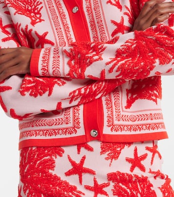 Barocco Sea jacquard cardigan | Versace