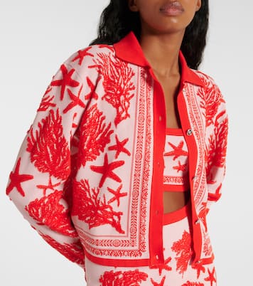Barocco Sea jacquard cardigan | Versace
