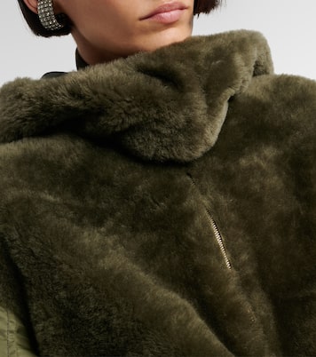 Chaqueta de borrego y nylon | Blancha