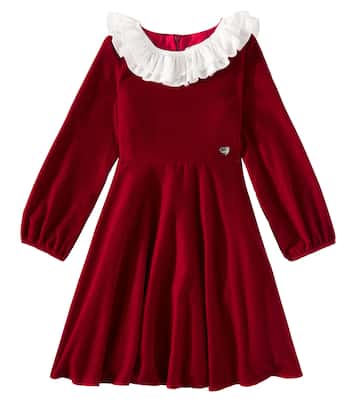 Kleid aus Samt | Monnalisa