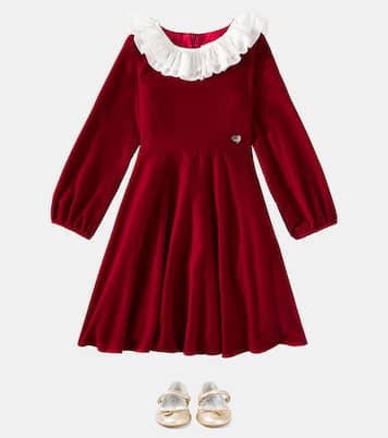 Kleid aus Samt | Monnalisa
