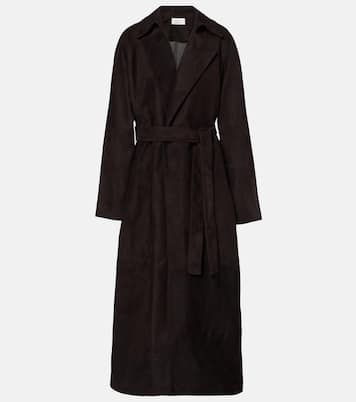Poseidone suede coat | The Row