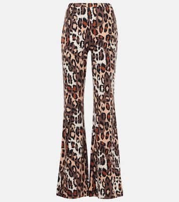 Brooklyn leopard-print flared pants | Diane von Furstenberg