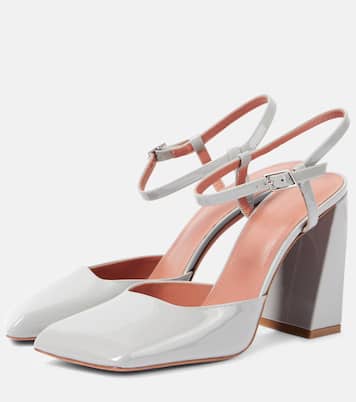 Pumps slingback Charlotte in vernice | Amina Muaddi