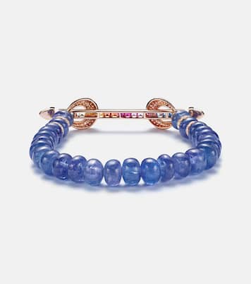 Bracciale Chakra in oro rosa 18kt con pietre preziose e diamanti | Ananya