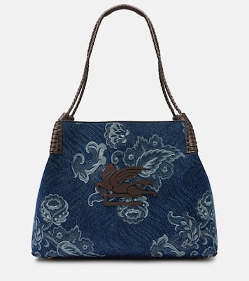 Tote Libra Large en jacquard de denim | Etro