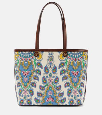 Tote Essential Large aus Canvas mit Leder | Etro