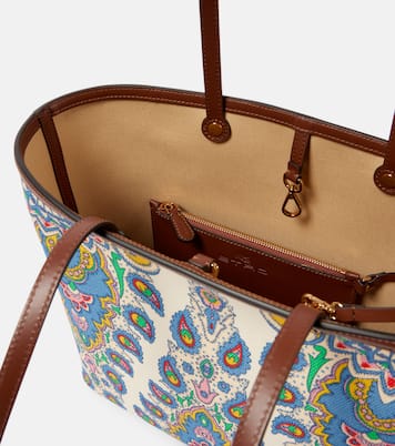 Tote Essential Large aus Canvas mit Leder | Etro