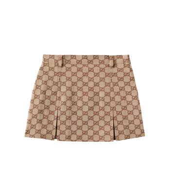 GG canvas cotton-blend skirt | Gucci Kids