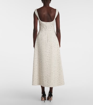 Abito midi in tweed di misto seta | Elie Saab