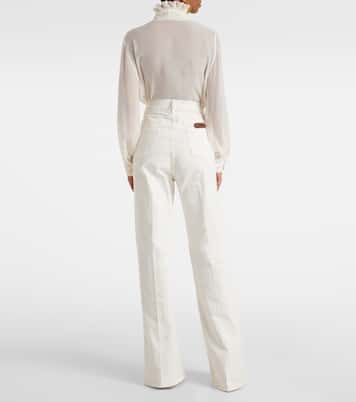Jeans anchos de tiro medio | Tom Ford