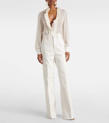 Jeans anchos de tiro medio | Tom Ford