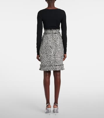 Falda midi de lamé | Dolce&Gabbana