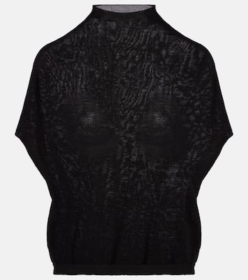 Wool turtleneck top | Rick Owens