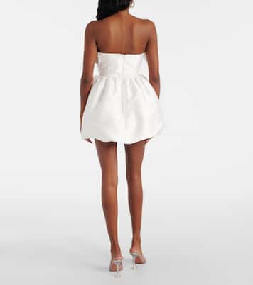 Ruffled draped strapless minidress | Roland Mouret