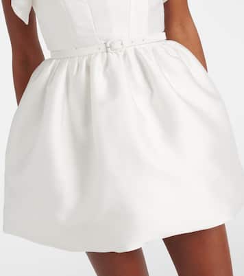 Ruffled draped strapless minidress | Roland Mouret