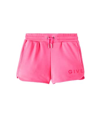 Shorts en mezcla de algodón con logo | Givenchy Kids