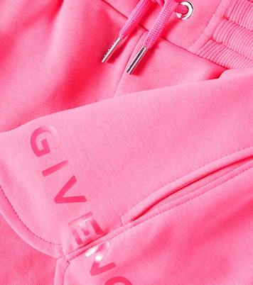 Shorts en mezcla de algodón con logo | Givenchy Kids