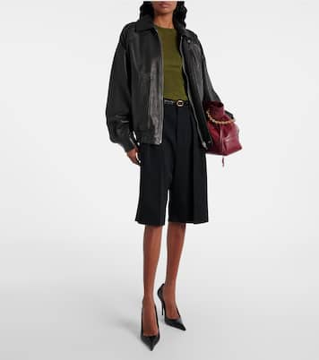 Bermuda Grain De Poudre in lana | Saint Laurent