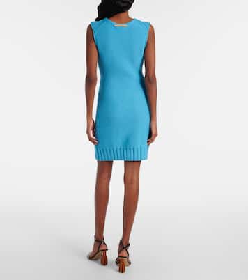 Abito corto in maglia di cotone e lana | JW Anderson