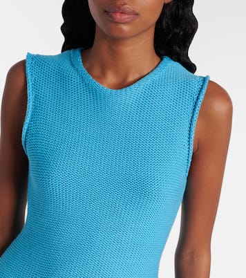 Abito corto in maglia di cotone e lana | JW Anderson