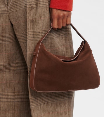 Schultertasche aus Veloursleder | Aesther Ekme