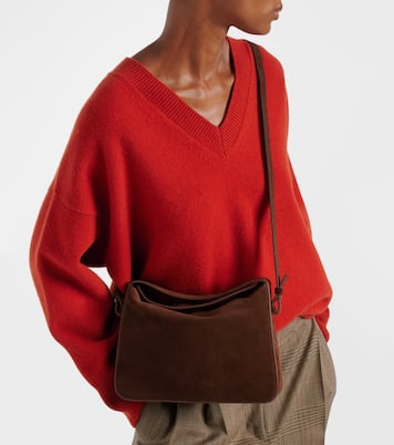 Schultertasche aus Veloursleder | Aesther Ekme