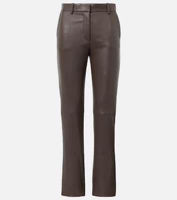 Coleman leather slim pants | Joseph