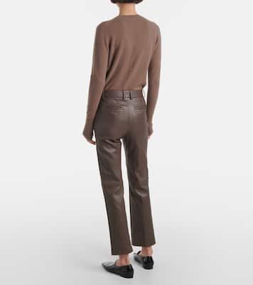 Coleman leather slim pants | Joseph