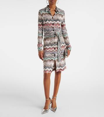 Vestido camisero en zigzag | Missoni