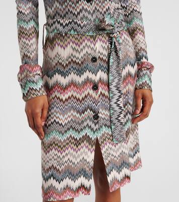 Vestido camisero en zigzag | Missoni