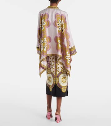 Foulard printed silk twill shirt | La DoubleJ