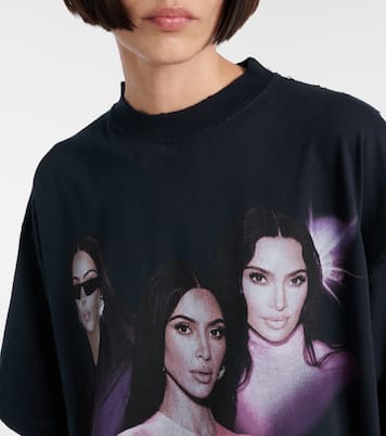 T-shirt oversize Kim K in cotone | Balenciaga