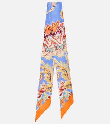 Printed silk twill scarf | Etro
