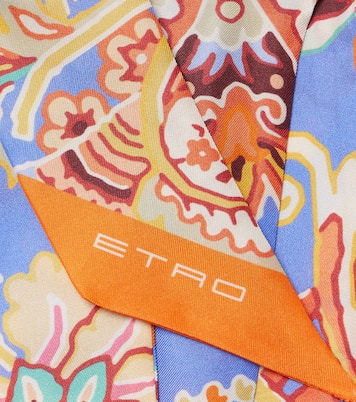 Printed silk twill scarf | Etro