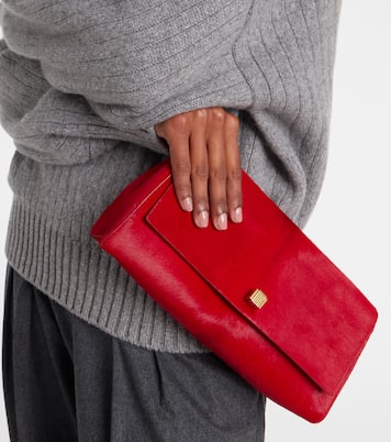 Audrey calf hair clutch | Khaite