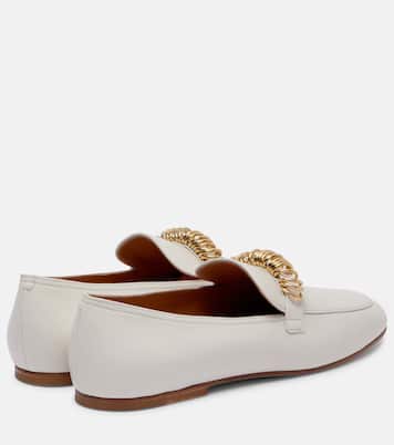 Embellished leather loafers | Tod's