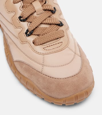 Suede-trimmed sneakers | Miu Miu