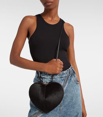 Le Cœur calf hair shoulder bag | Alaïa