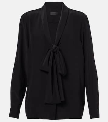 Angelique bow-detail silk blouse | Nili Lotan