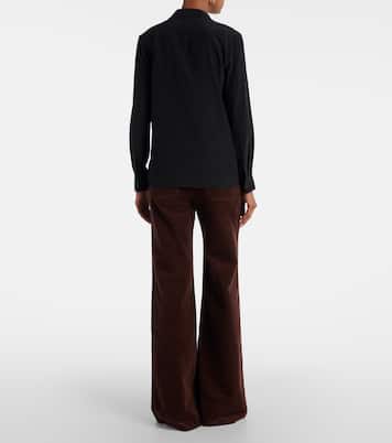 Angelique bow-detail silk blouse | Nili Lotan