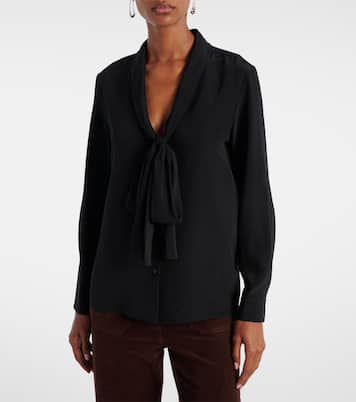 Angelique bow-detail silk blouse | Nili Lotan