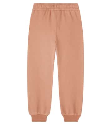 Logo cotton fleece sweatpants | Chloé Kids