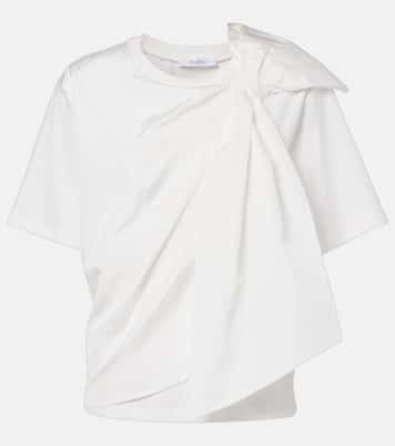 T-Shirt Colle aus Baumwoll-Jersey | Max Mara