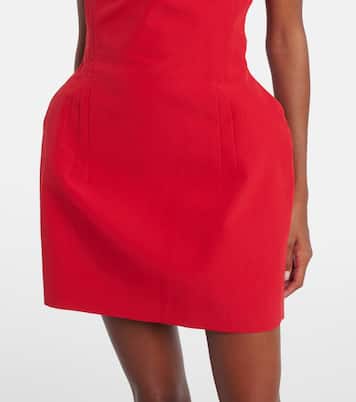 Asymmetric cotton-blend minidress | Magda Butrym