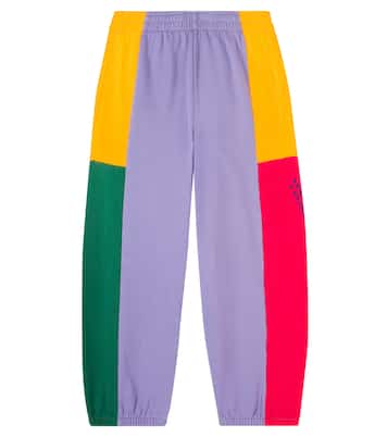 Colorblocked cotton sweatpants | Bobo Choses