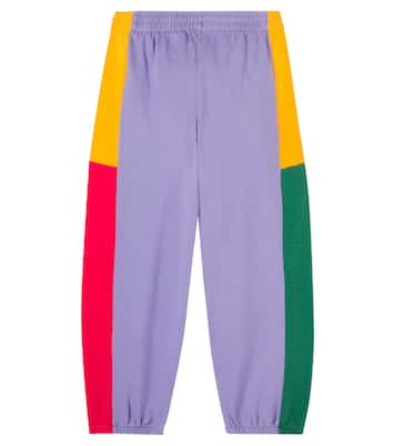 Colorblocked cotton sweatpants | Bobo Choses