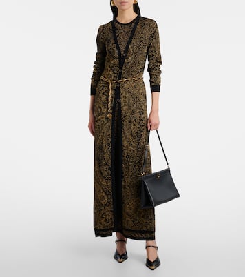 Paisley wool-blend lamé cardigan | Etro