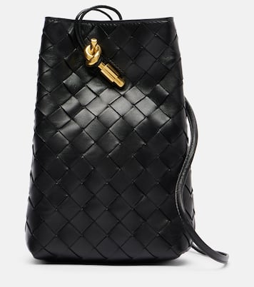 Jodie Intrecciato Mini leather shoulder bag | Bottega Veneta
